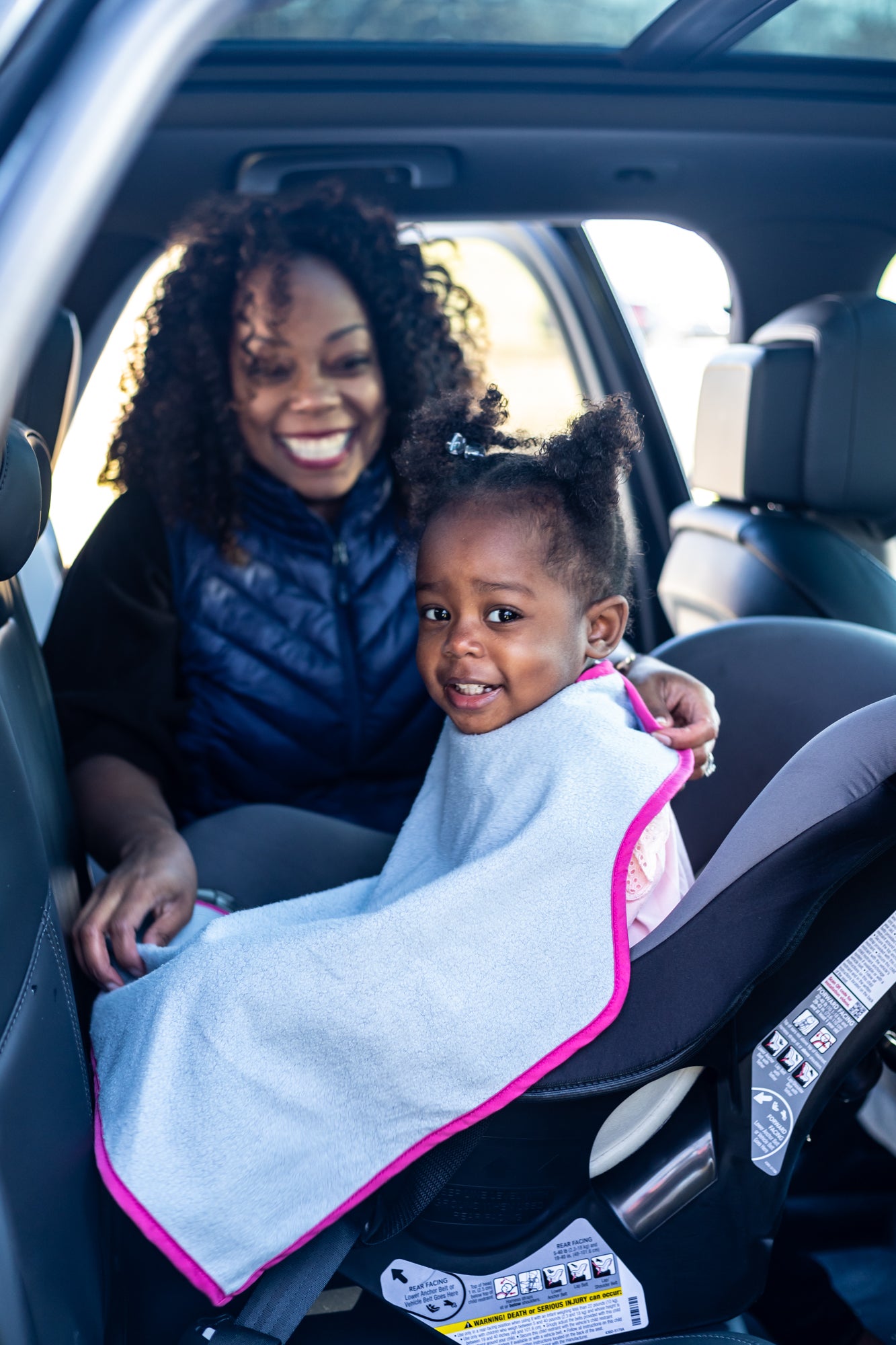 Car Seat Bib is the first-ever bib designed specifically for kids to wear while in a car seat. It's safe, toxin-free, and easy to wash.